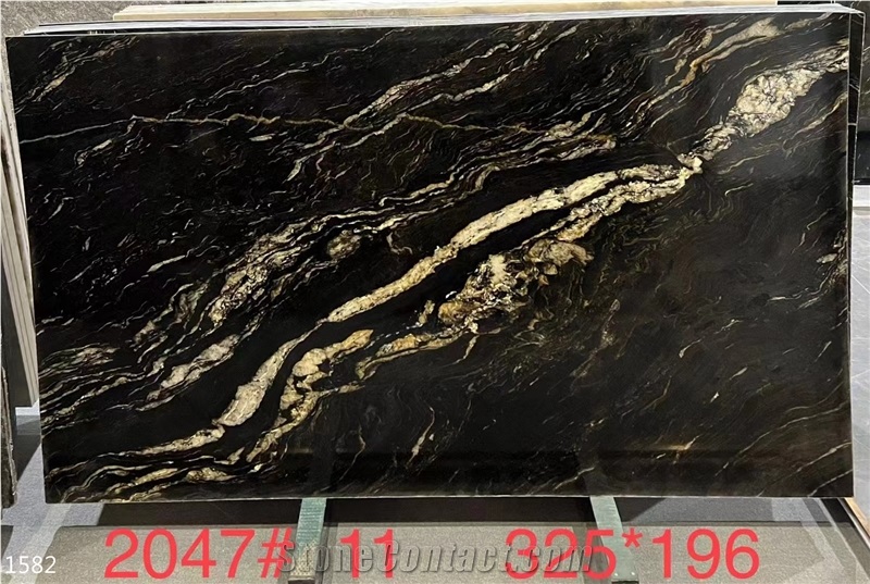 Polished Magma Gold Granite Slabs
