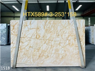 Turkey Golden Spider Marble Tiles Eskisehir Gold Stone Slab