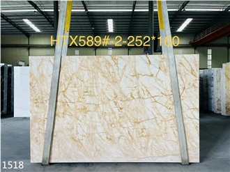 Turkey Golden Spider Marble Tiles Eskisehir Gold Stone Slab