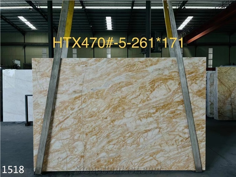 Turkey Golden Spider Marble Tiles Eskisehir Gold Stone Slab