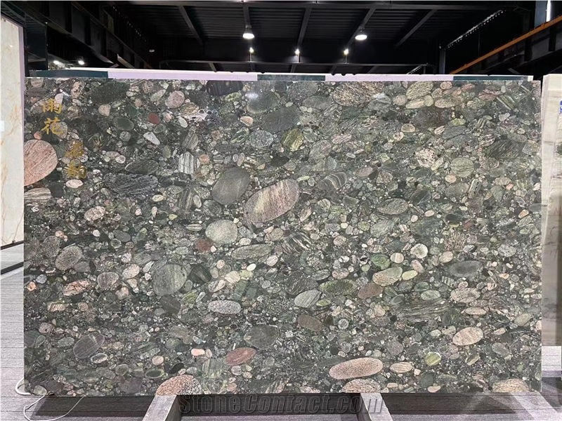 Verde Marinace Granite Slabs Calypso Green Tile