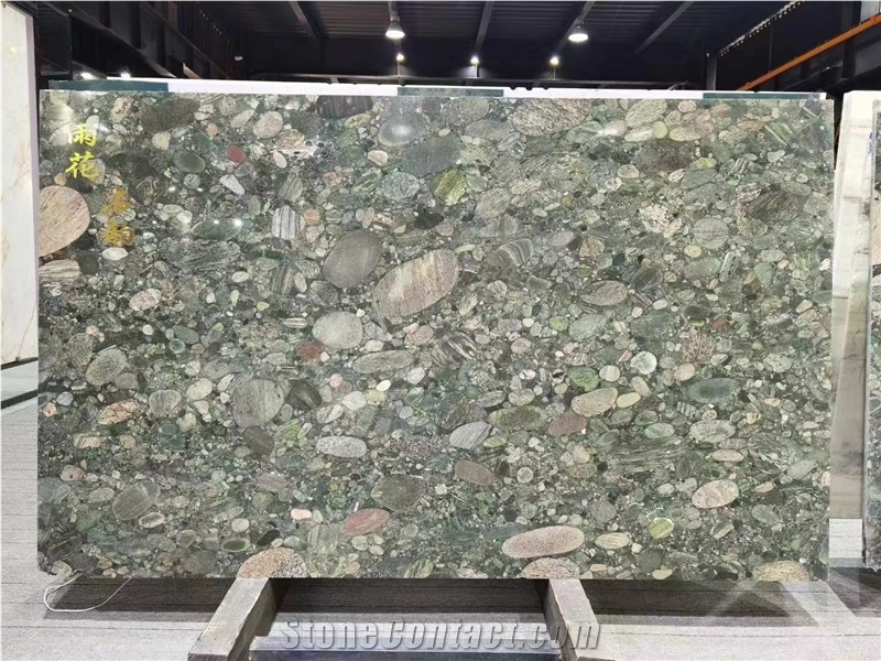 Verde Marinace Granite Slabs Calypso Green Tile
