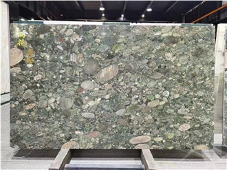 Verde Marinace Granite Slabs Calypso Green Tile