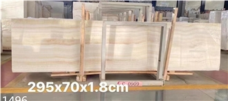 White Tiger Onyx Slabs White Natural Stone Floor Use