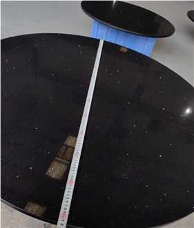 1003 Black Galaxy Quartz Dining Table