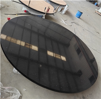 1003 Black Galaxy Quartz Dining Table