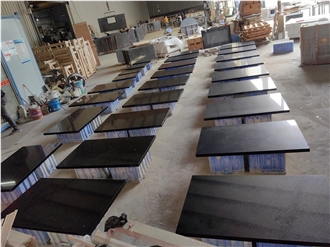 1003 Black Galaxy Quartz Dining Table