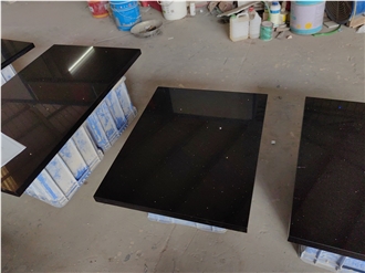 1003 Black Galaxy Quartz Dining Table