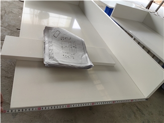 2002 Pure White Countertop Artificial Stone Countertop