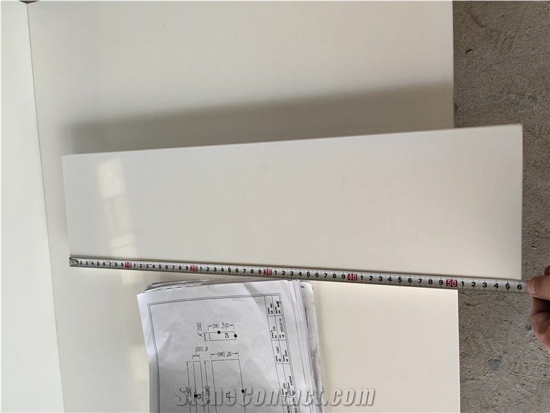 2002 Pure White Countertop Artificial Stone Countertop