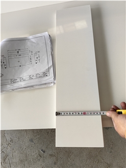 2002 Pure White Countertop Artificial Stone Countertop