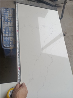 5015 Quartz Kitchen Countertop,Artificial Stone With Grey Vein