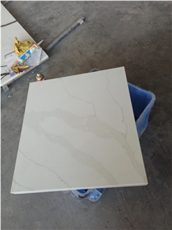 5052 Calacatta Leon Slab Tiles  Artificial Quartz Tiles