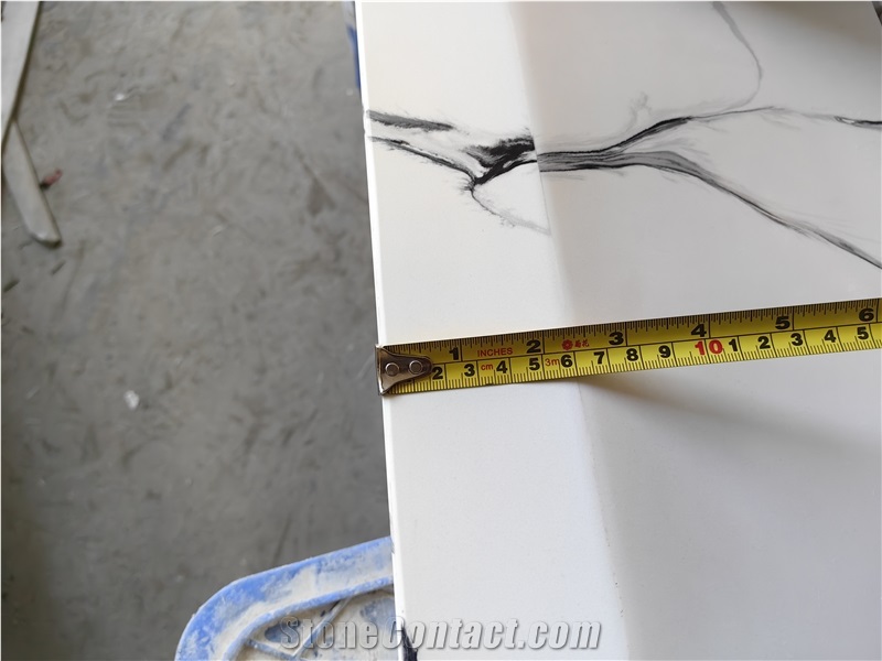 5089 Channel Quartz Table Top Artificial Stone Bath Unit Countertop
