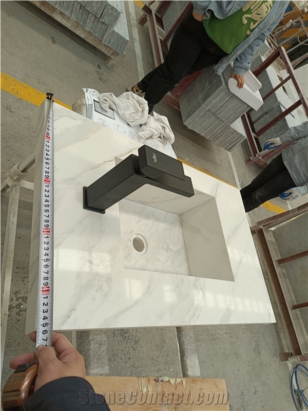 6028 Calacatta Armani Artificial Stone Farm Sink