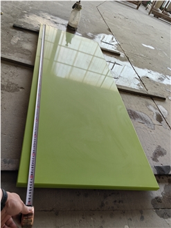 Artificial Stone Apple Green Quartz Slabs