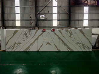 Artificial Stone Calacatta Stella Quartz Slabs