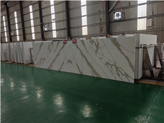 Artificial Stone Calacatta Stella Quartz Slabs