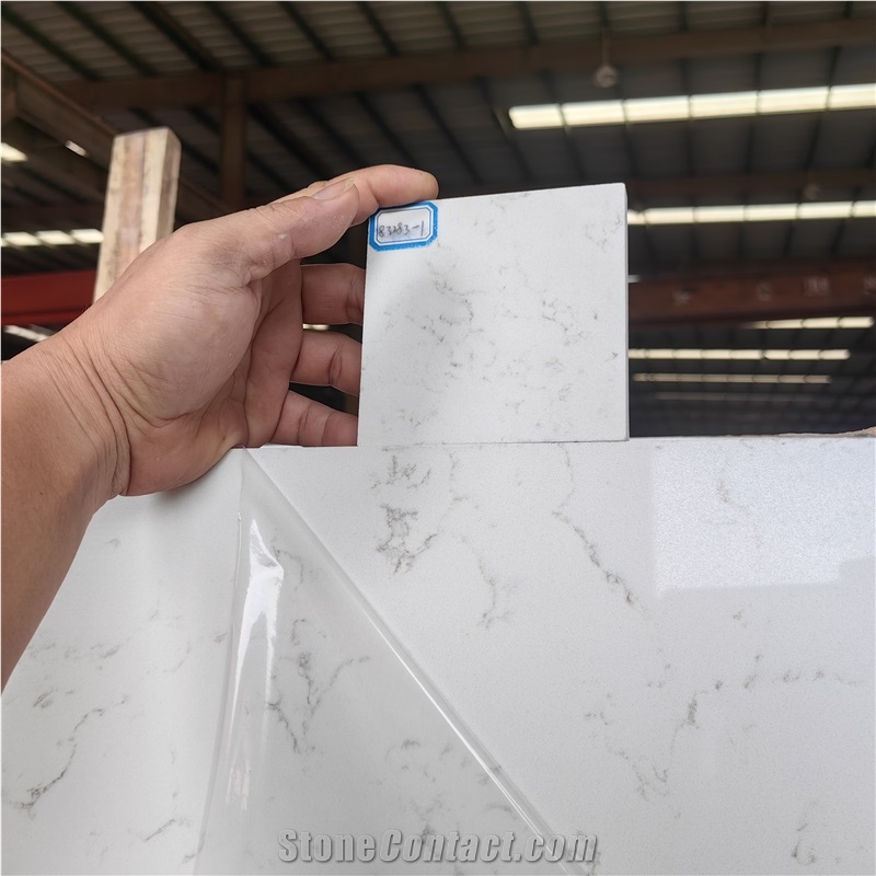 Artificial Stone Carrara Breve Quartz Slabs