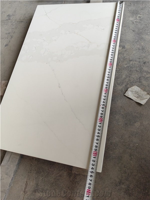 Artificial Stone Countertop Calacatta Quartz For Kitchen