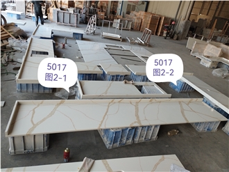 Artificial Stone Countertops Calacatta Gold Quartz