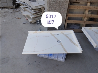 Artificial Stone Countertops Calacatta Gold Quartz