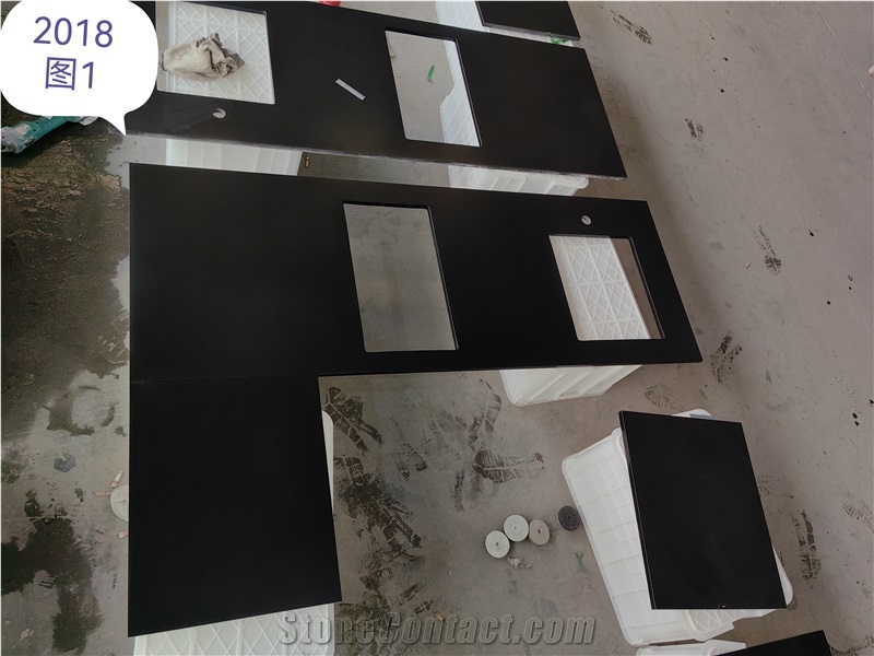 Artificial Stone Countertops Jet Black Quartz