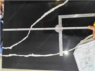 Artificial Stone Nero Statuary Quartz Slabs
