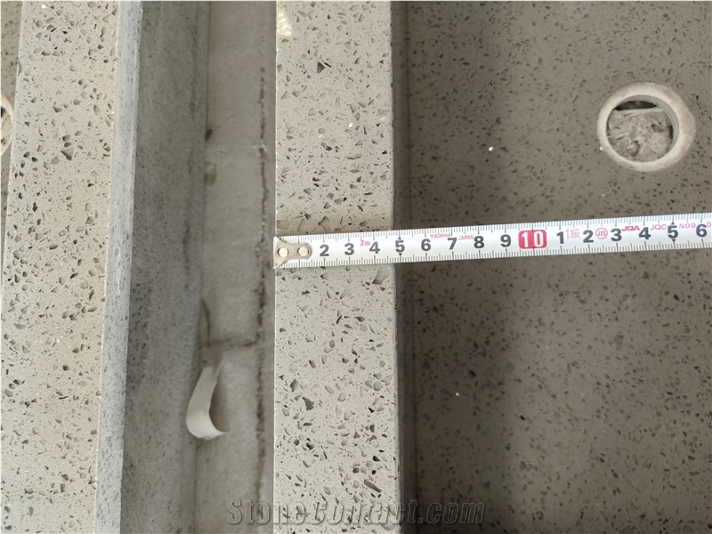 Artificial Stone Sparkle Grey Quartz Slabs