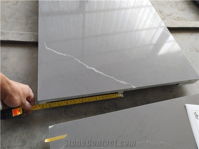 Calacatta Polished 5031 Artificial Stone Slabs And Tiles