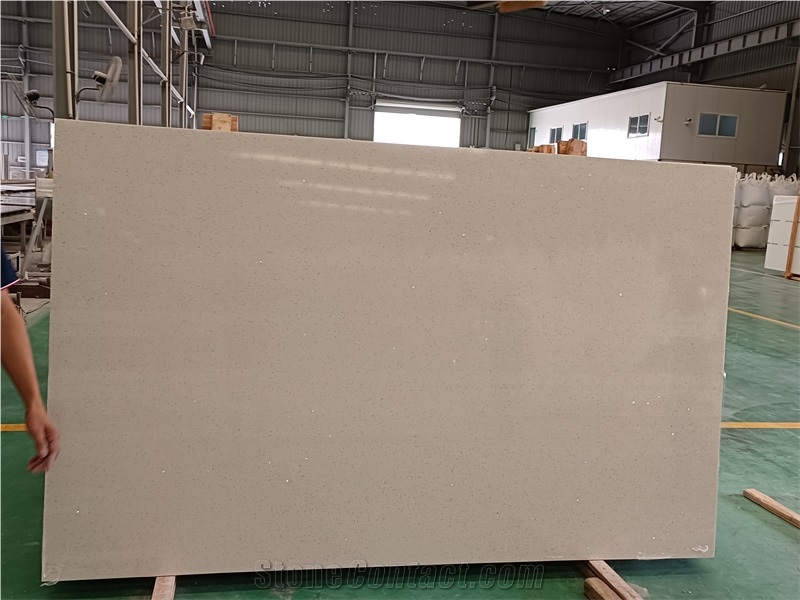 GOLDTOP 1001 Sparkle White Quartz Slabs