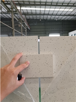 GOLDTOP 1001 Sparkle White Quartz Slabs