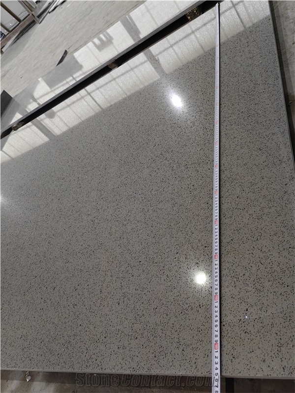 GOLDTOP 1002 New York Sparkle Grey Quartz Kitchen Tops