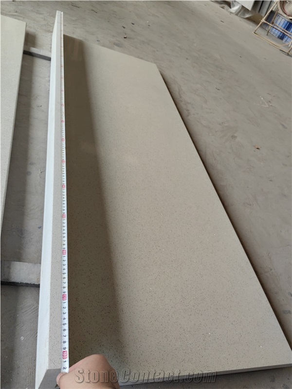 GOLDTOP 1013 Grey Galaxy Light Quartz Kitchen Tops