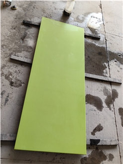 GOLDTOP 2010 Concrete Apple Green Quartz Kitchen Tops