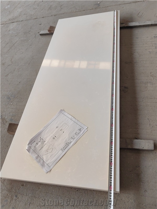 GOLDTOP 4024 Crystal Onyx White Quartz Kitchen Tops