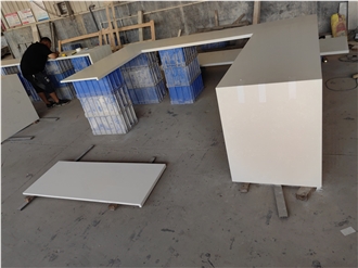 GOLDTOP 4024 Crystal Onyx White Quartz Kitchen Tops