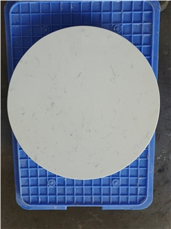 GOLDTOP 4032 Coarse White Quartz Solid Surface Table Tops
