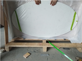 GOLDTOP 4032 Coarse White Quartz Solid Surface Table Tops