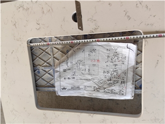 GOLDTOP 4068 Fossil Grey Quartz Kitchen Tops