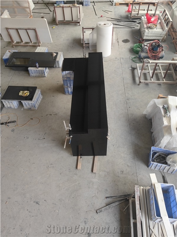 Black Galaxy Granite For Decoration Commercial Counters