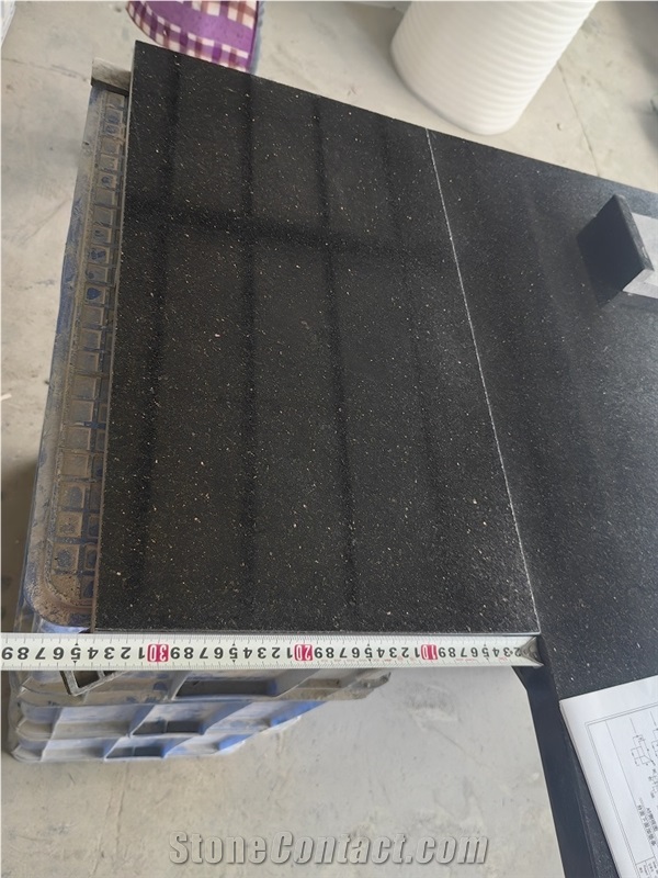 Black Galaxy Granite Kitchen Countertop