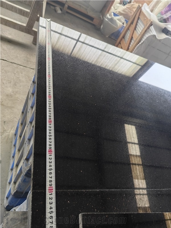 Black Galaxy Granite Kitchen Countertop