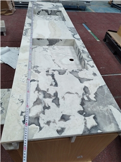 Fendi White Marble Vanity Tops
