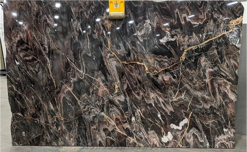 GOLDTOP ODM/OEM Confusion Dark Marble Slabs