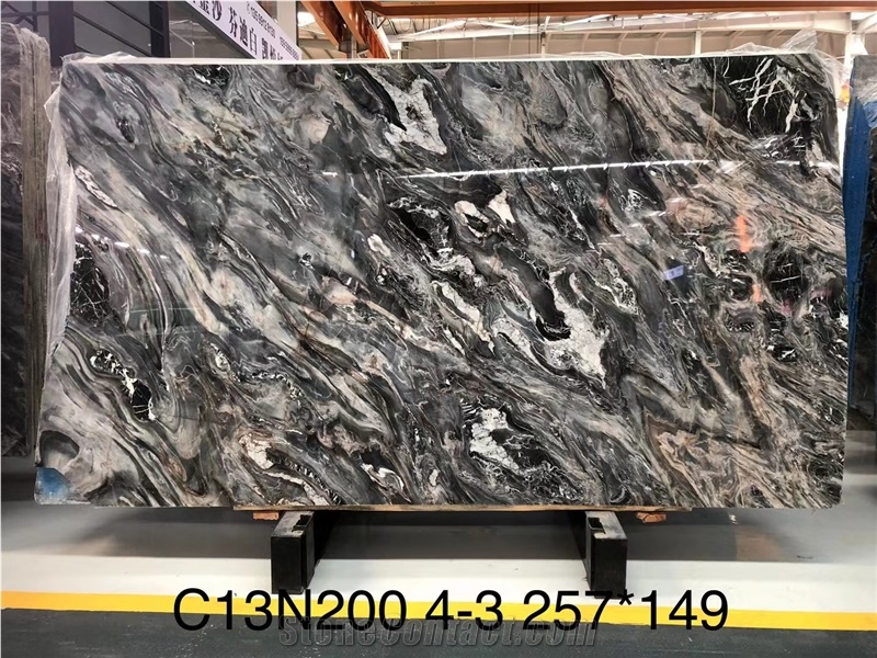 GOLDTOP ODM/OEM Confusion Dark Marble Slabs