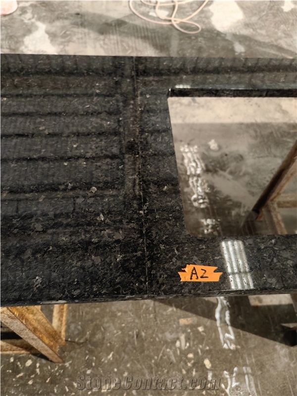 GOLDTOP OEM/ODM Angola Black Granite Countertop