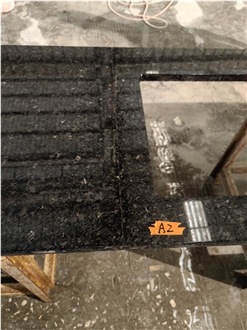 GOLDTOP OEM/ODM Angola Black Granite Countertop