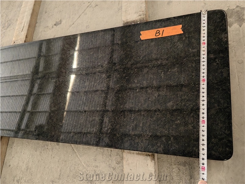 GOLDTOP OEM/ODM Angola Black Granite Countertop