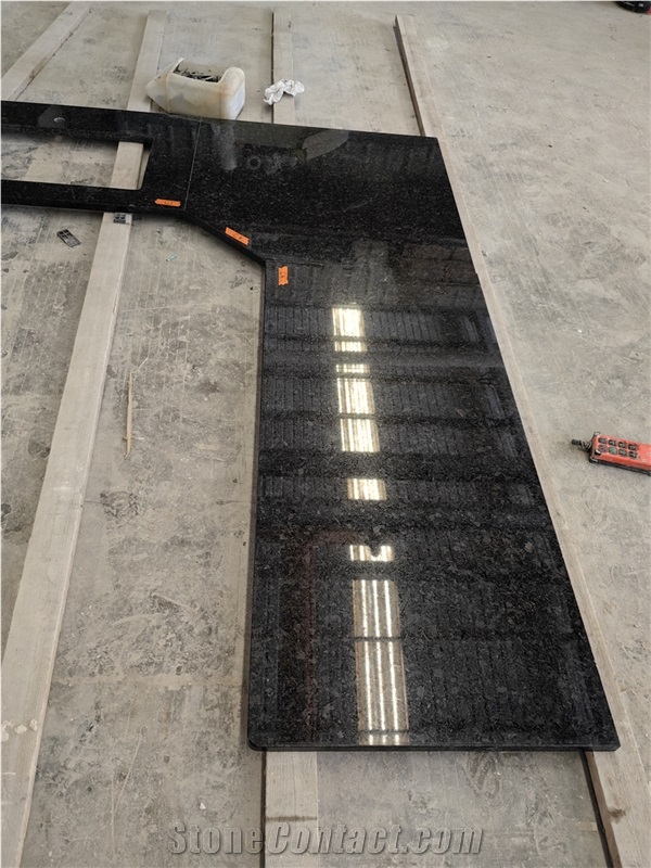 GOLDTOP OEM/ODM Angola Black Granite Countertop